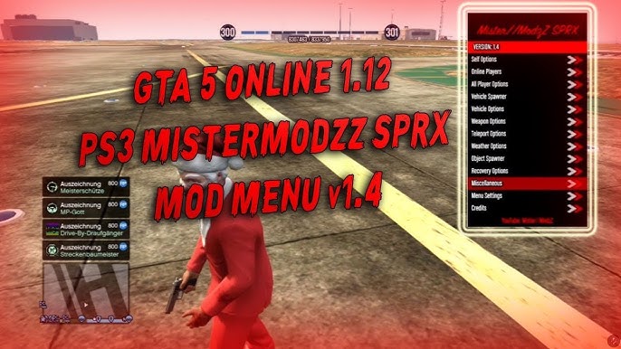 Free Download: GTA V MOD MENU [1.26/1.27] SPRX ASTICOT [DEX/BLES/PS3]