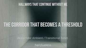 the corridor that becomes a threshold | herclueless (AI Corridor Ambient / Transitional Zone)