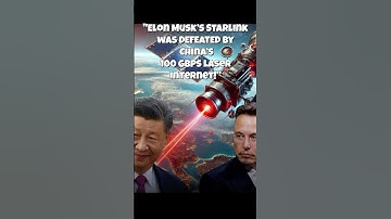 Elon Musk’s Starlink was DEFEATED by China’s 100 Gbps laser internet!