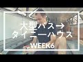大型バスからタイニーハウスへ　WEEK6【照明付いた＆天井パネルインストール！】