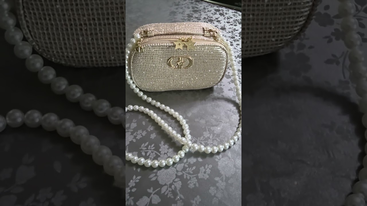 Dior pouch. You can add a chain and your iPhone will fit. 🥰😍