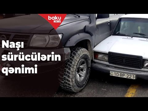 Nəhəng zirehli avtomobil naşı sürücülərə qənim kəsilib - Baku TV