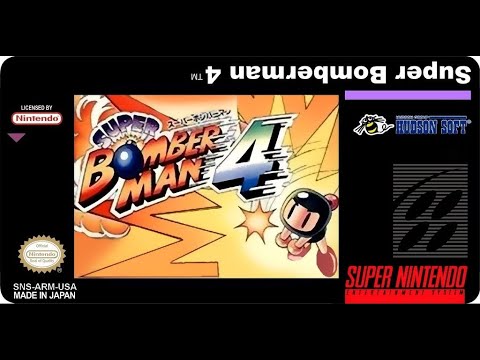 Super Bomberman 4 - ZERADO - Shirobon viajando no tempo no SNES