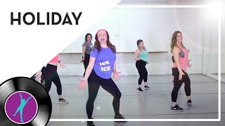 FITPOP dance fitness choreography to "Holiday" by Madonna