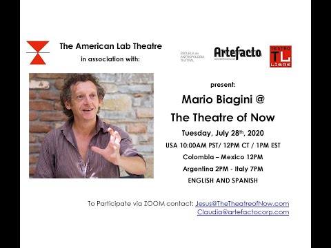 Mario Biagini At The Theatre of Now