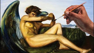 The fallen angel is an 1868 by oil on canvas painting originally done
alexandre cabanel