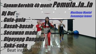 Senam aerobik Dangdut lawas untuk pemula la la..