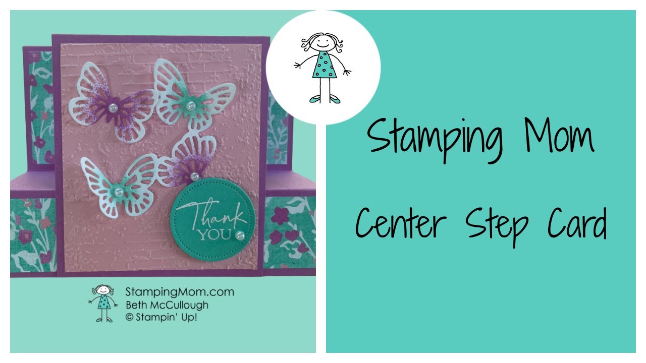 Sketched Butterflies Step fun fold card - YouTube