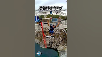 How to Get Up From a Bungee Jump 😅 Is this real? #bungeejumping #canada #usa #baltimore #dc #ottawa