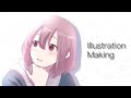 【イラストメイキング】 #21 オリジナルキャラゆいちゃんのイラストメイキング！【ibisPaint】illustration Making YUI