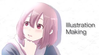 【イラストメイキング】 #21 オリジナルキャラゆいちゃんのイラストメイキング!【ibisPaint】illustration Making YUI