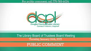 Library Board of Trustees | January 26, 2021