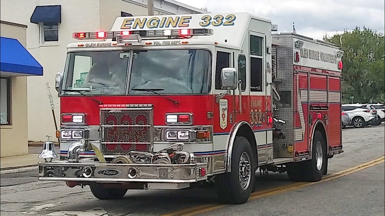 Anne Arundel County Engine 332 Responding - YouTube