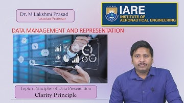Principles of Data Presentation Clarity Principle by Dr. M Lakshmi Prasad