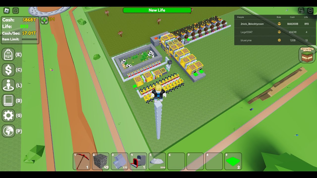 FunzPlayz! - Multi (Farm)! [Life:893] #1 in Roblox : Block Tycoon ⛏️ ...