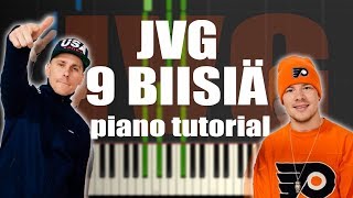 JVG:n 9 Suosittua Biisiä | PIANO TUTORIAL chords
