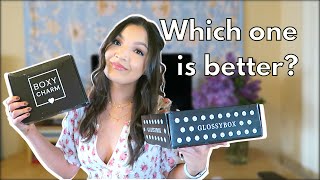 Boxycharm Vs Glossybox - Which one is better? Best Beauty Subscription Box Unboxing 2021