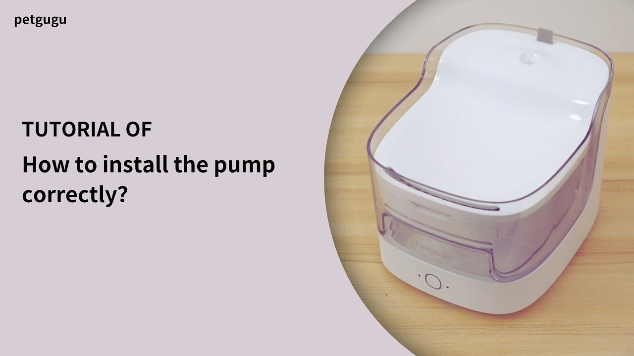 How to install the pump of water fountain correctly? - YouTube