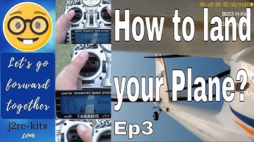 How To Land RC Plane On Grass? - How To Fly RC Planes For Beginners? - Bix3 RC Plane (Bixler 3) Ep3