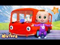 Wheels On The Bus + More Nursery Rhymes & Kids Songs | MiniBus