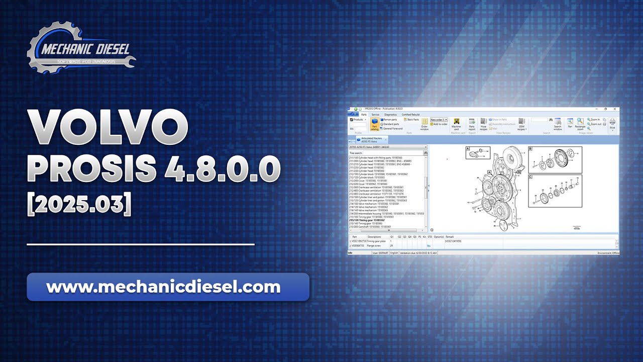 Exploration of VOLVO PROSIS 4.8.0.0 [2025.03] Software Features. - YouTube