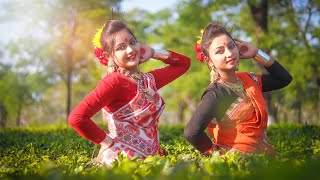 মনে করি আসাম যাব 😍😍 | Mone Kori Assam Jabo Dance | Folk Dance | Ankita and Riya | DB Creation