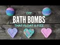 DIY BATH BOMBS THAT FLOAT AND FIZZ ♥ quick and easy tutorial + DEMO