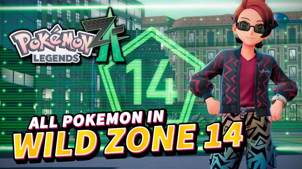 Pokemon Legends Z-A ALL POKEMON LOCATIONS in WILD ZONE 14 - YouTube