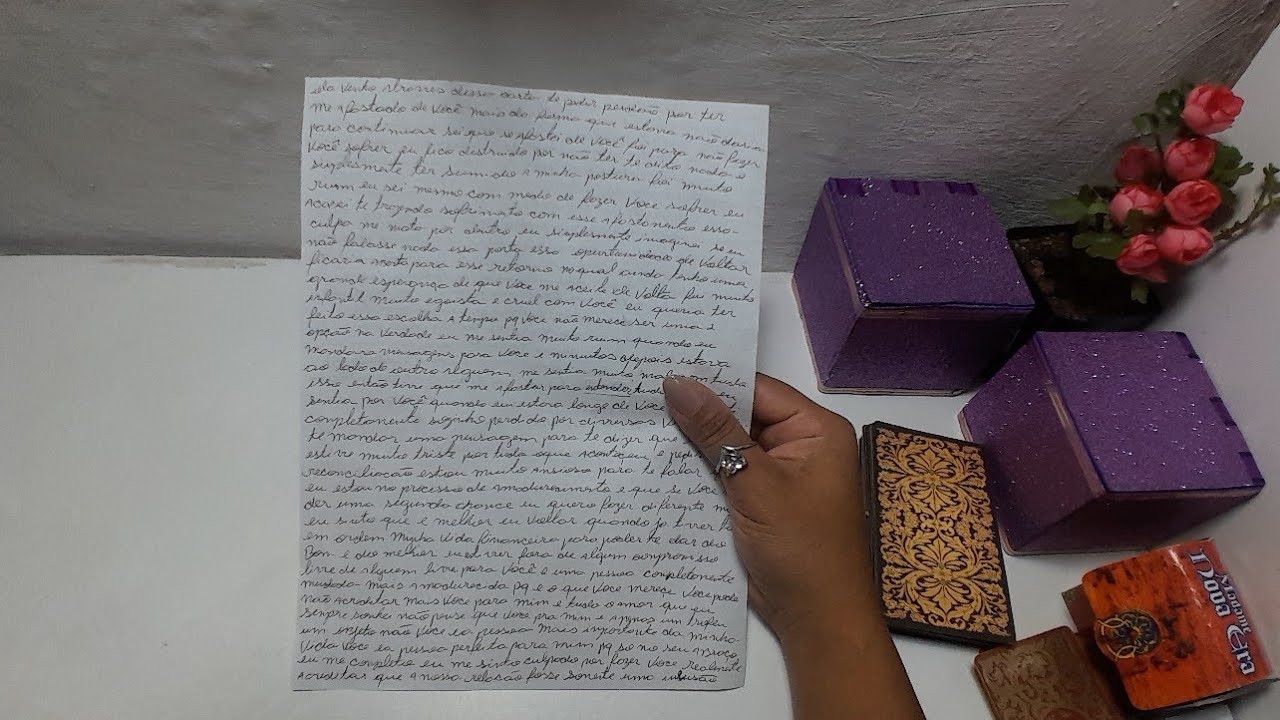 💌CARTA CANALIZADA do SEU AMOR! 📃😔 Uma  UM PEDIDO DE PERDÃO!