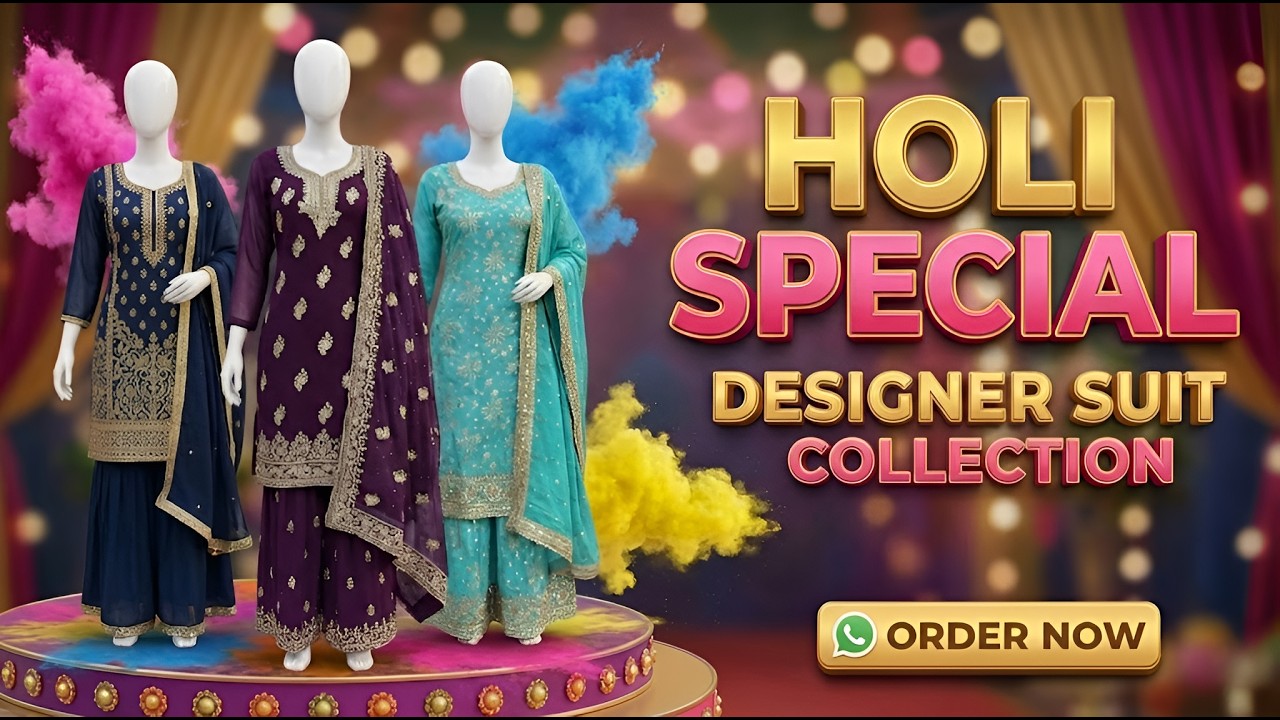 New Collection Of Ladies Suit On Holi 💖 #newcollection #offers #holispecial