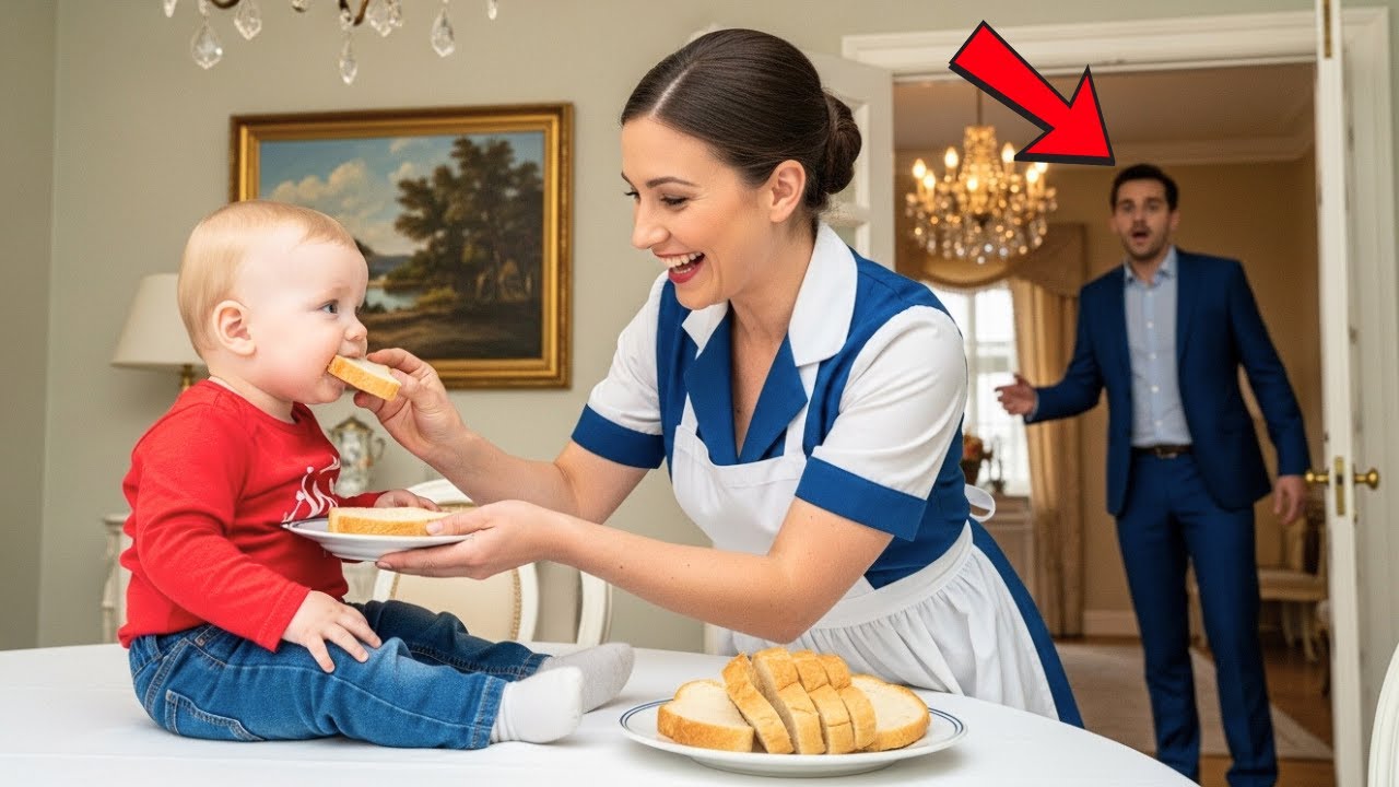 Il FIGLIO del MILIONARIO non toccava cibo da una settimana — poi la DOMESTICA fece l’impossibile.