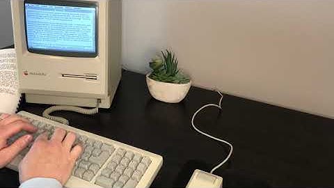 ASMR Keyboard Typing on a Macintosh Plus
