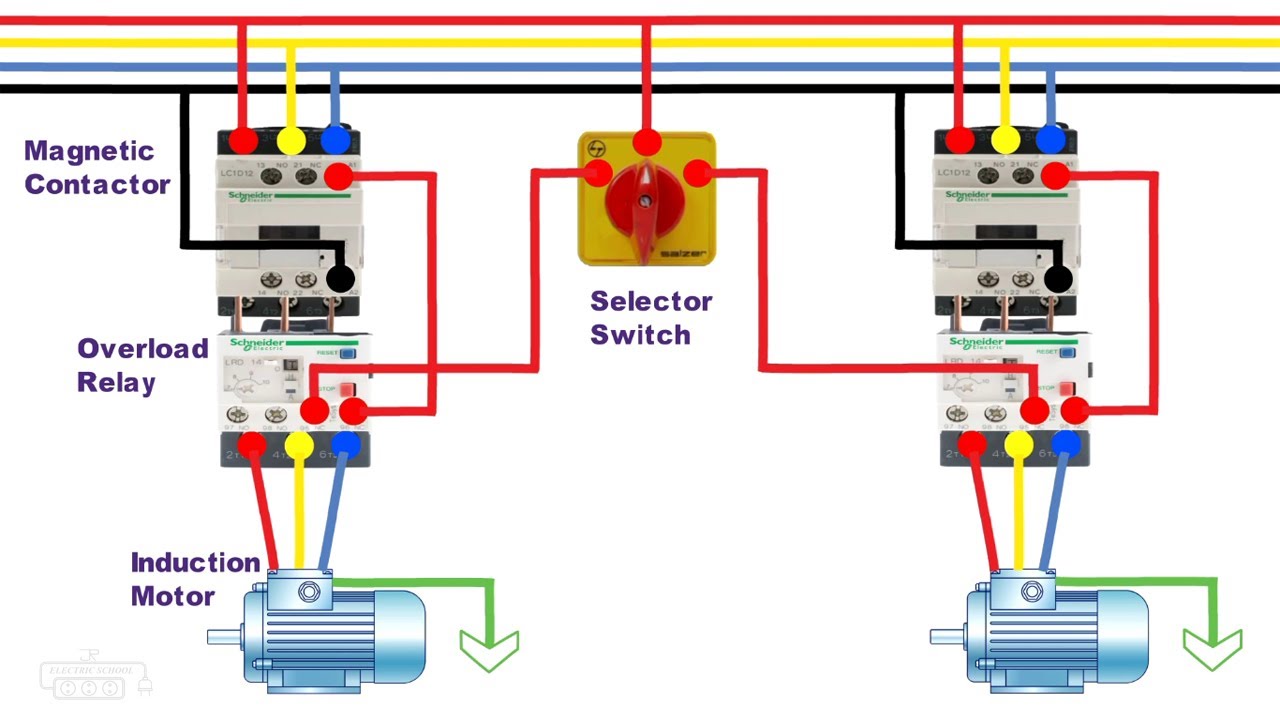 How to run two motor in selector switch @JrElectricSchool - YouTube