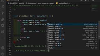 Product Sum algorithm in Javascript