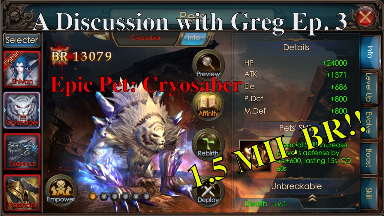 LoD - Discussion With Greg Ep  3 - I get Cryosaber and he gives me 1.5 Mil BR!!!