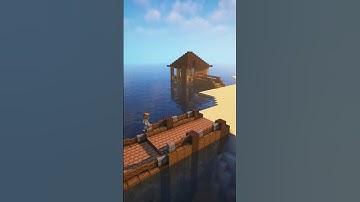 Minecraft Dock build!🤩#shorts