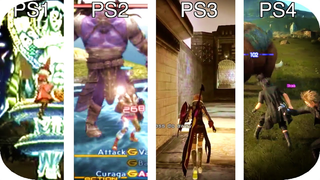 Sony Ps4 Ps3 Ps2 Ps1 Graphics Comparison Youtube