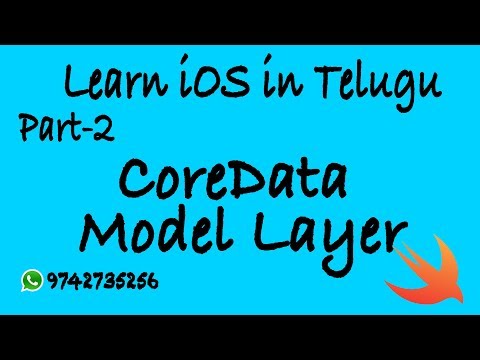 Learn iOS in Telugu- #2 - CoreData and Model Layer Setup