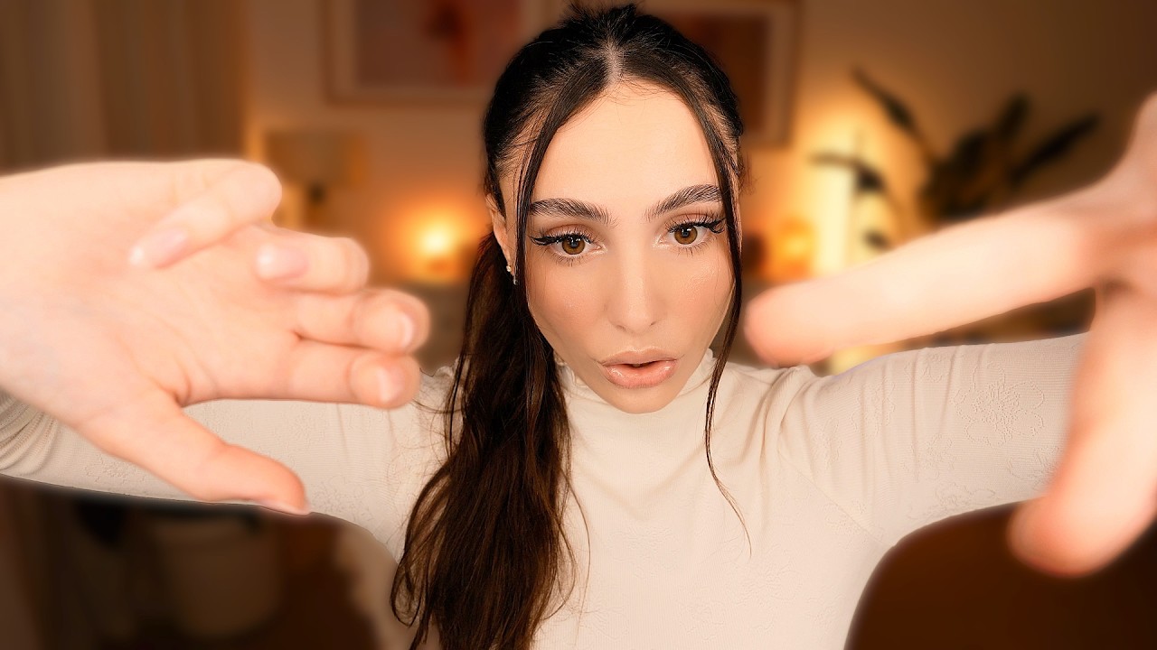 ASMR Шёпот для сна (Неразборчивый) 😴 Нежные прикосновения к твоему лицу 🤏🏼