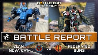 Clan Nova Cat Vs Federated Suns - Part 1 | Battletech Destiny Battle Report | Narrative Campaign