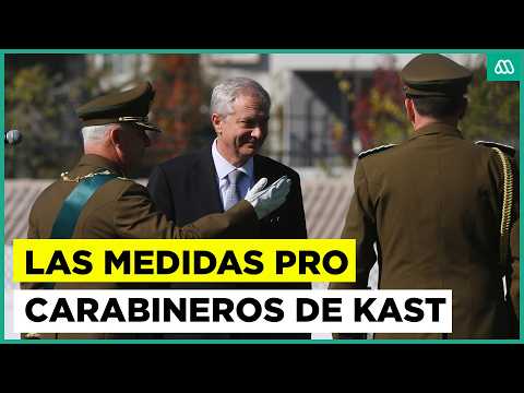 Presidente Kast presenta medidas de apoyo a Carabineros