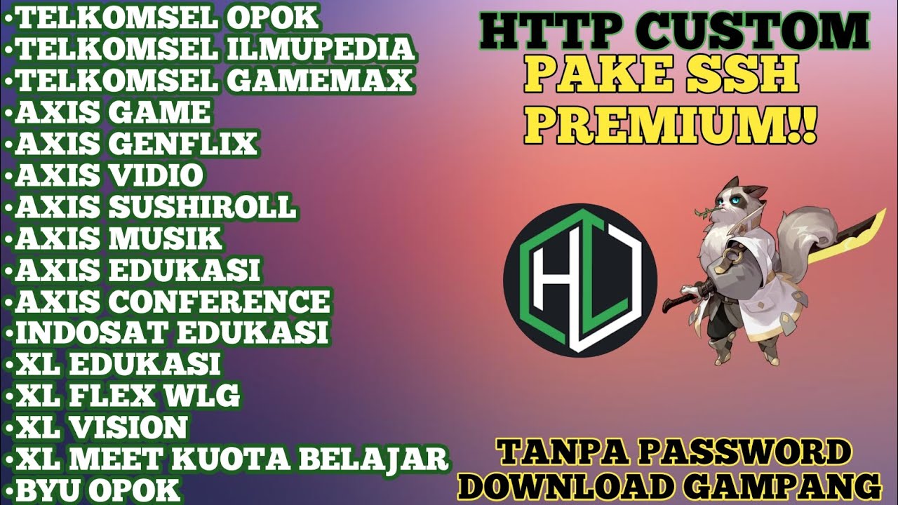 Update config terbaru http custom Axis game Axis conference