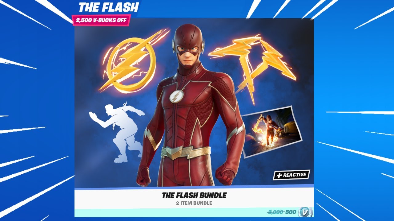 New FLASH BUNDLE & Flash Emote GAMEPLAY in Fortnite YouTube