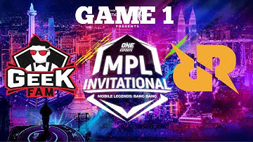 GEEK FAM VS RRQ SENA GAME 1 (MPL INVITATIONAL) #rrq #geekfam #mplinvitational