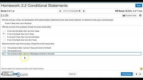 Geometry: 2-2 Conditional Statements MathXL