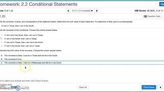 Geometry: 2-2 Conditional Statements MathXL