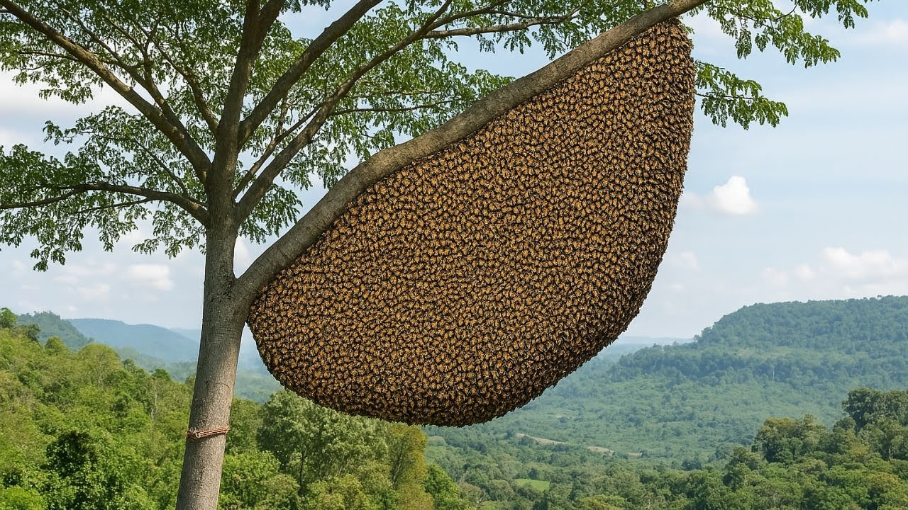 Hunting Wild Honey at Terrifying Heights – Face to Face with Giant Bees