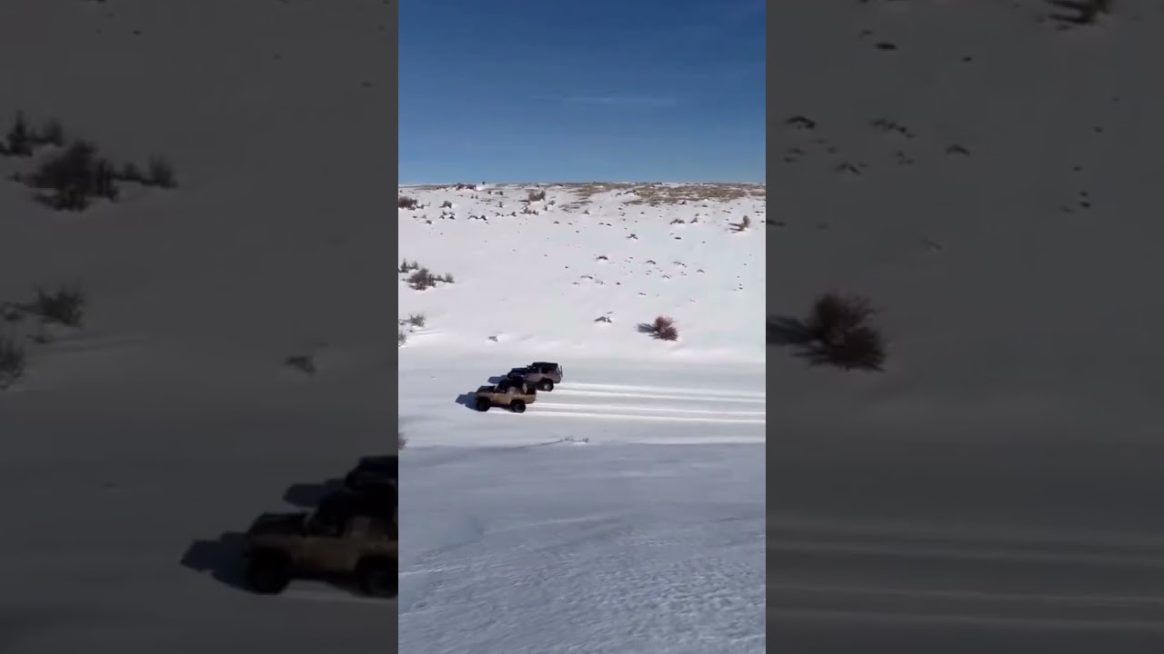 4x4 Drag Race on snow
