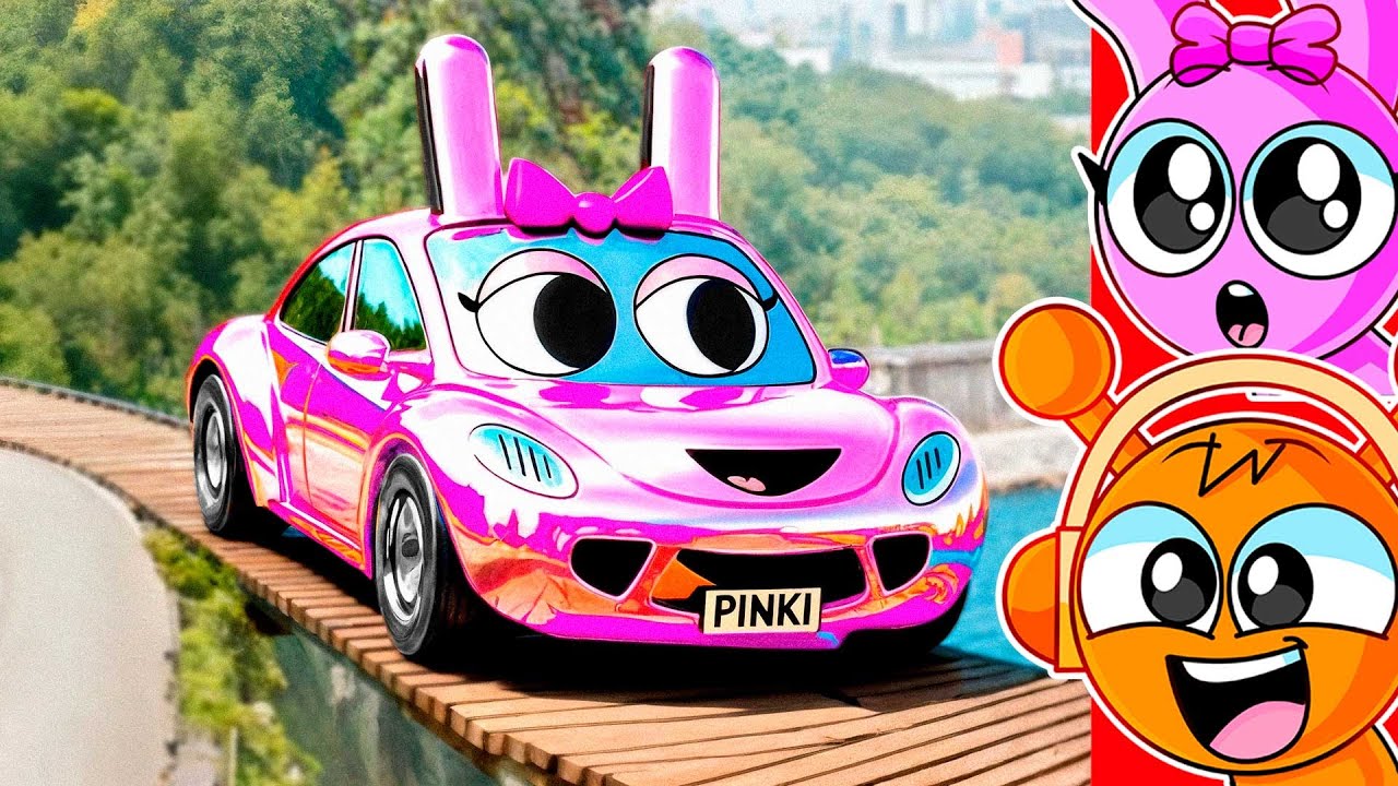 Reacting to SPRUNKI CARS vs SUSPENSION BRIDGE CHALLENGE…