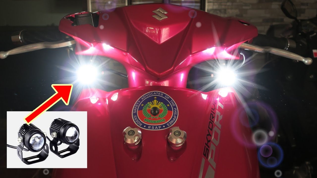 Paano mag install ng Mini Driving Light with Relay at 3 way switch Motopaps